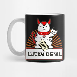 Lucky Devil Cat Mug